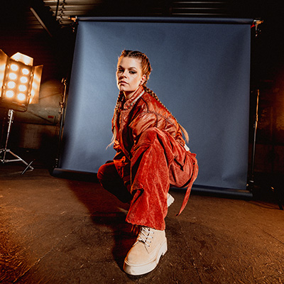 Come backstage with us: Davina Michelle shoot